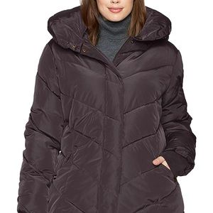 Steve Madden Plus Puffer Jacket - Steel Grey